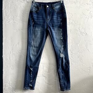 High waisted distressed skinny jeans womens‎ 26 normcore streetwear urban casual